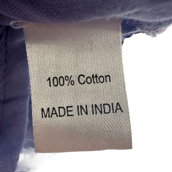 Banjanan Bonnie Dream Granada Tiered Maxi Purple Cotton Dress Size X-Small XS - Picture 7 of 10